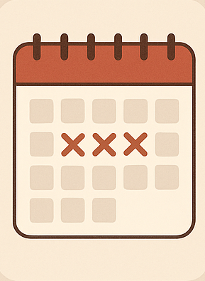 How many days should a period durations normally last?